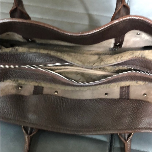 Brown leather Ferragamo purse - Picture 5 of 7